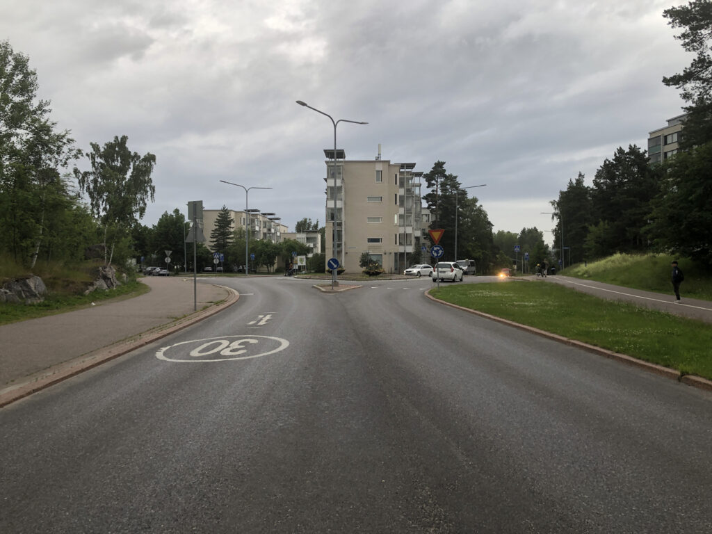 Picture of a roundabout in Vesala.