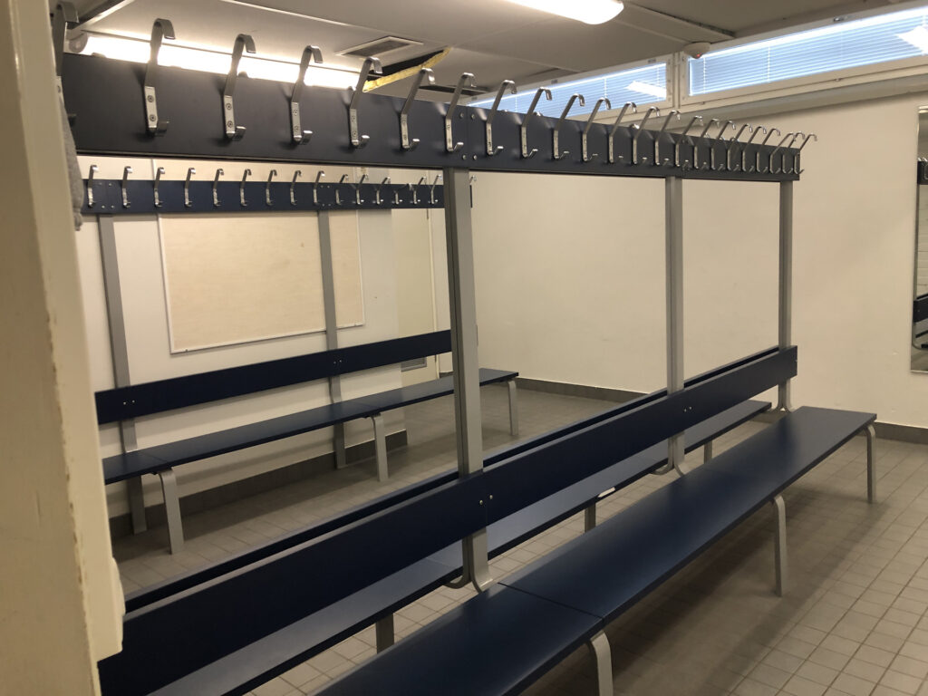Picture of boys locker room.