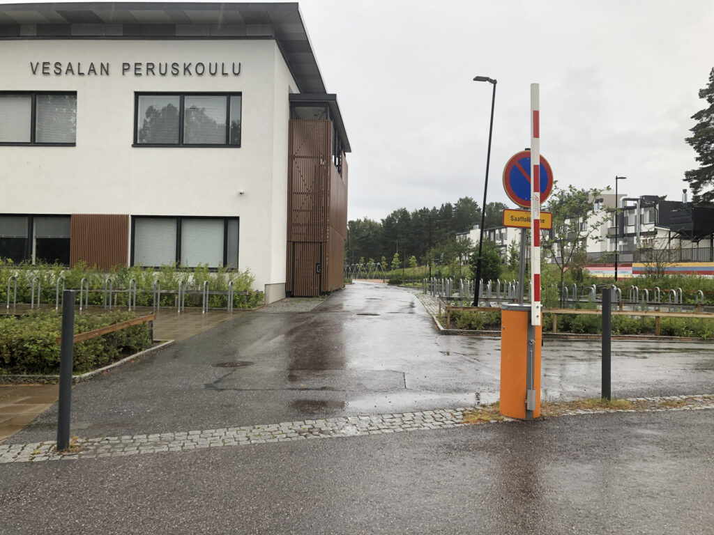 Gateway to Vesala school.